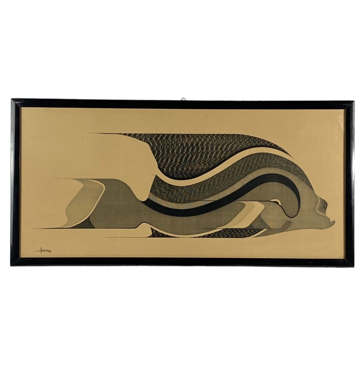 photo vinterior Abbahao, Untitled Great Stylized Fish, China On Paper, Italy 1976