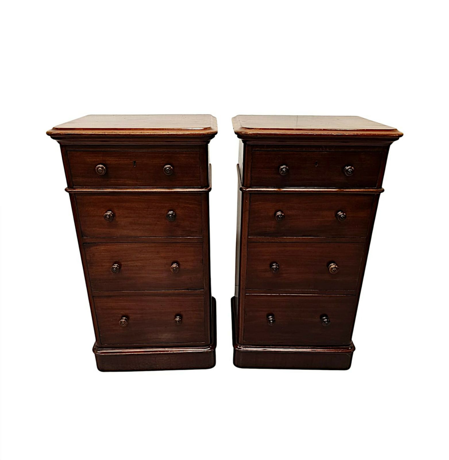 A Fabulous Pair Of 19th Century Bedside Chests photo Furniture