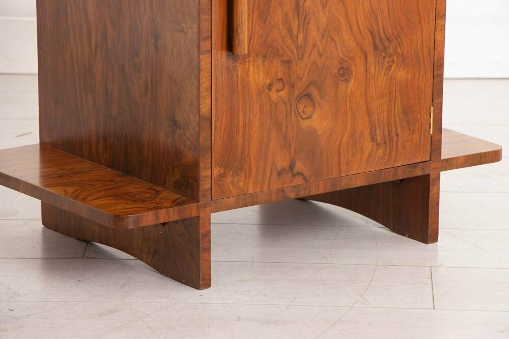 Art Deco Figured Walnut Bookcase Table, British C.1930 photo buy
