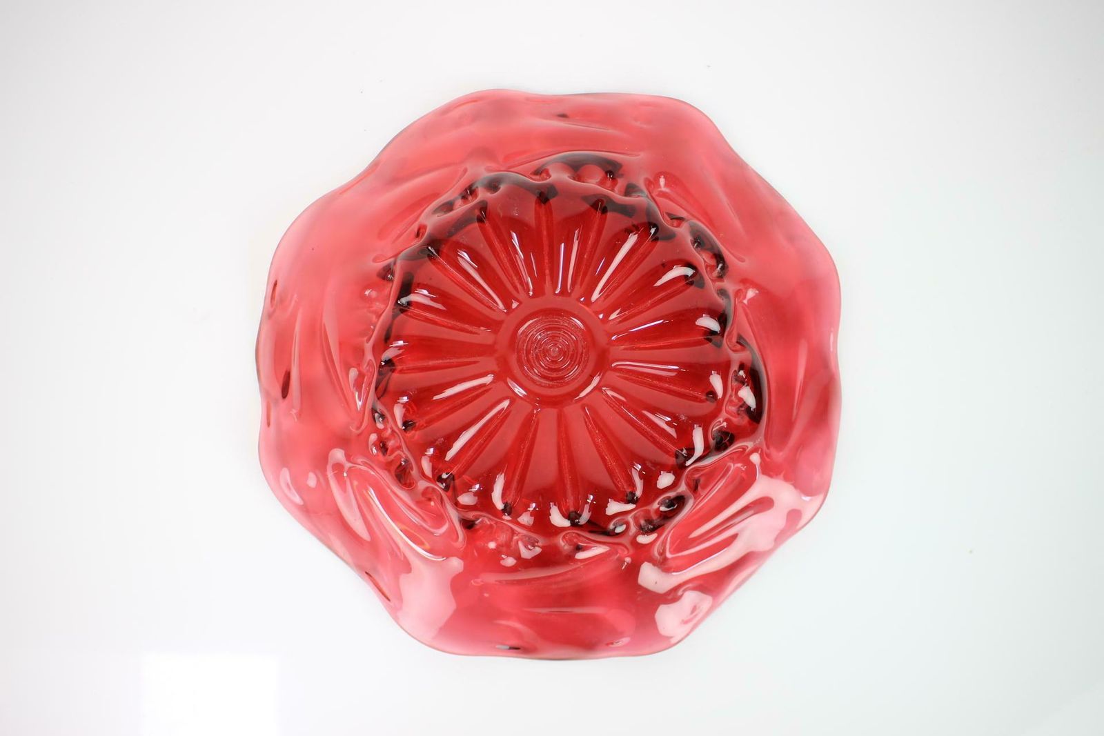 1960s Czech Art Glass Bowl By Josef Hospodka For Chribska Glassworks photo for sale