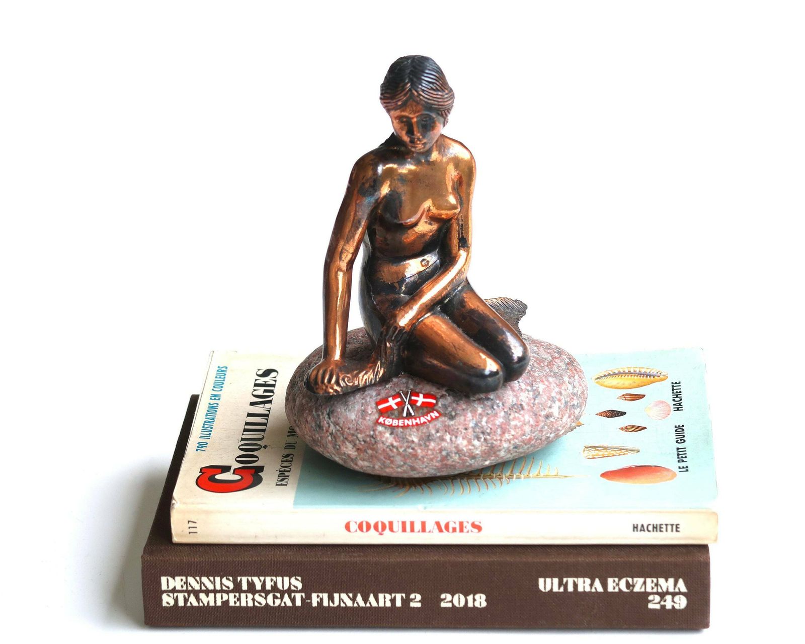 The Little Mermaid Figurine From Copenhagen, 1960s / Denmark, Paperweight, Fairy Tale By Hans Christian Andersen, Love Lovers Sculpture photo furniture