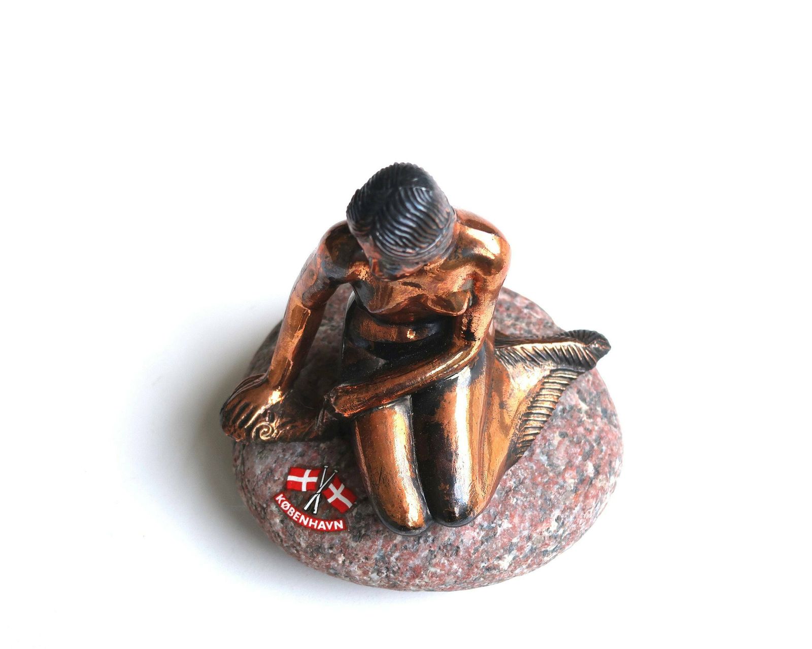 The Little Mermaid Figurine From Copenhagen, 1960s / Denmark, Paperweight, Fairy Tale By Hans Christian Andersen, Love Lovers Sculpture photo 95.0