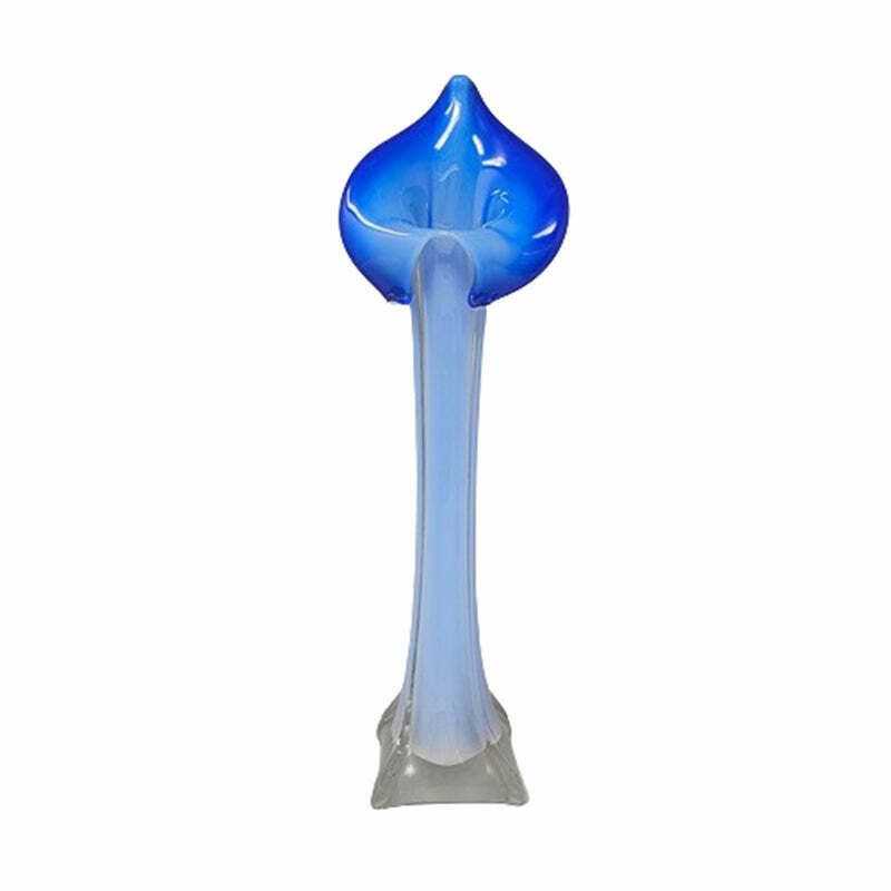 1960s Astonishing Jack In The Pulpit "Calla Lily" Vase In Murano Glass