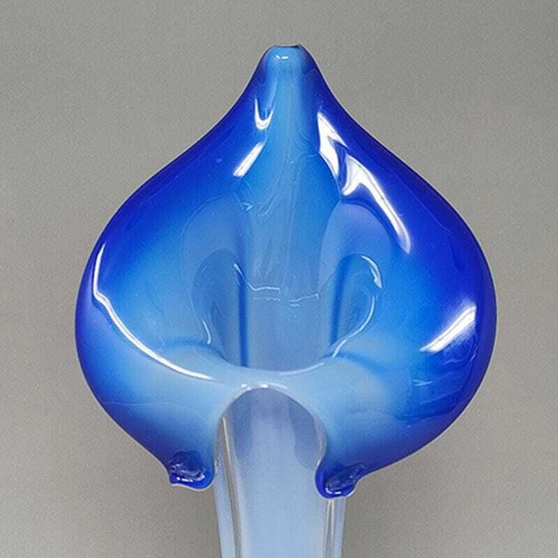 1960s Astonishing Jack In The Pulpit "Calla Lily" Vase In Murano Glass photo buy