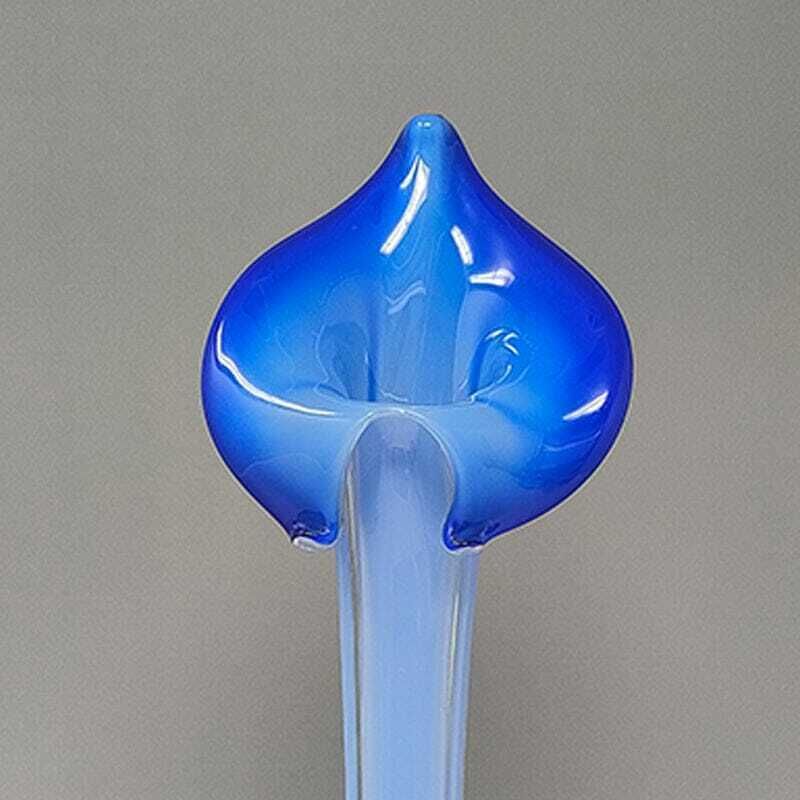 1960s Astonishing Jack In The Pulpit "Calla Lily" Vase In Murano Glass photo vintage