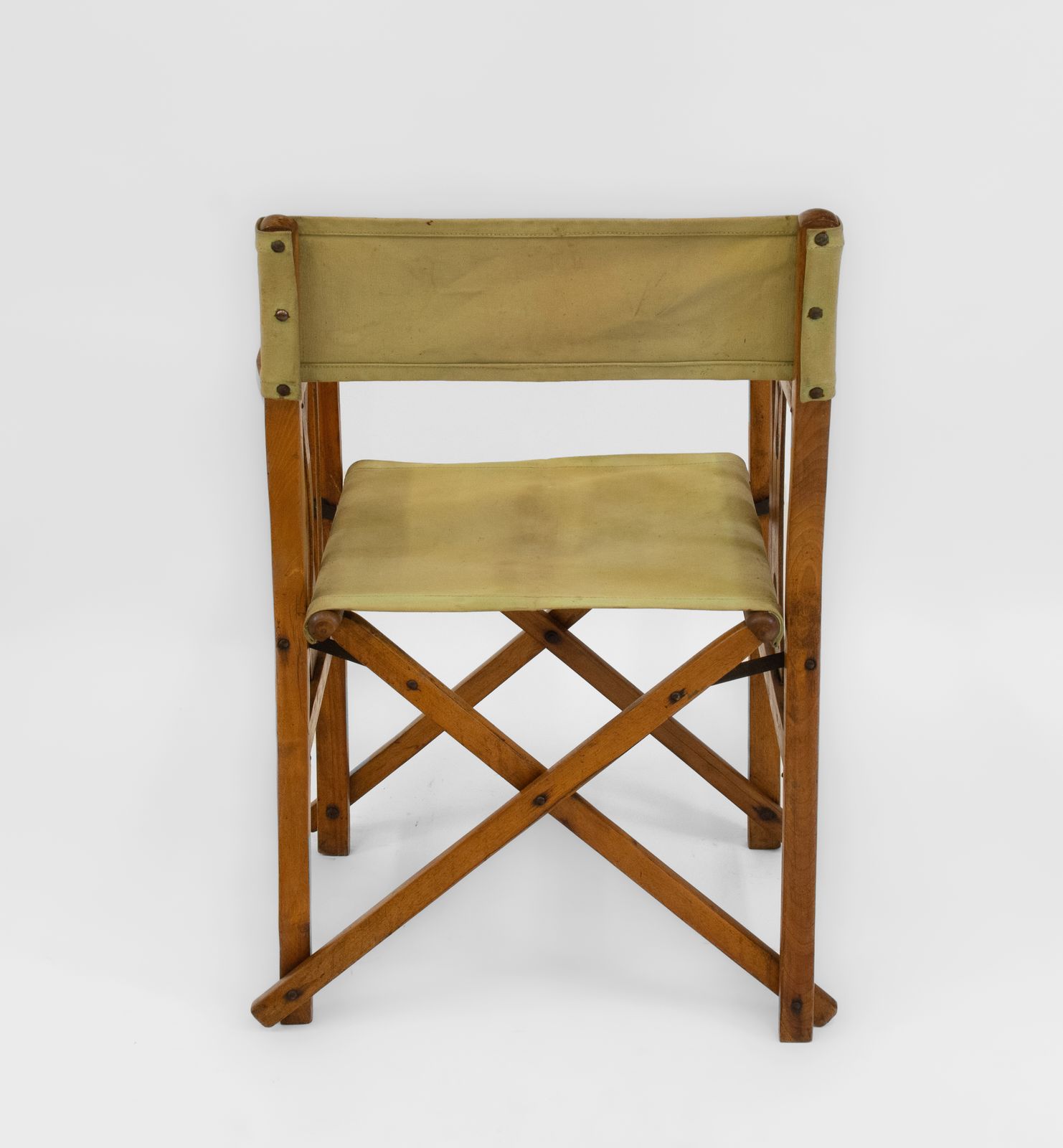 Furniture Antique Folding Chair Royal Military Interest Smith's Lawn Windsor 1915 Silver Plaque photo