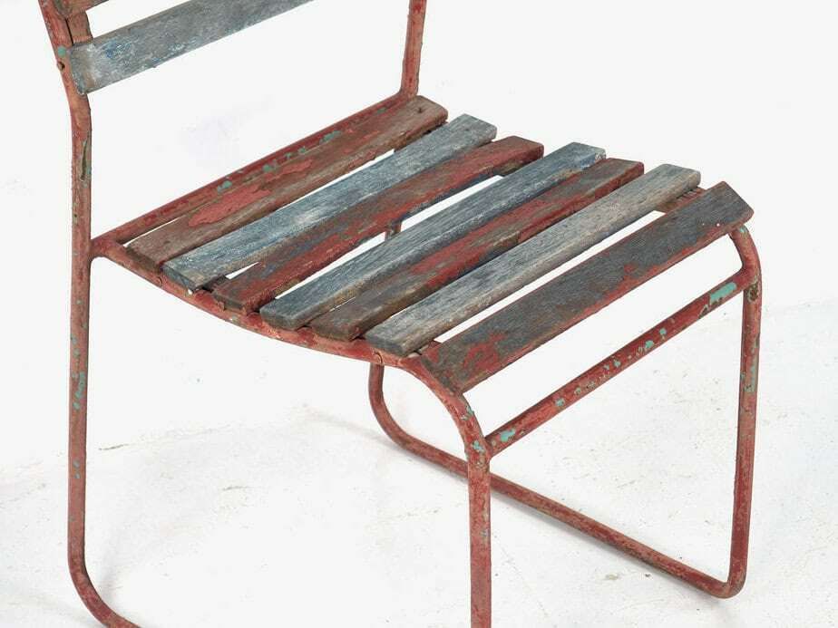 Antique Garden Chairs (C.1900). Set Of 4 Pieces #6 photo buy