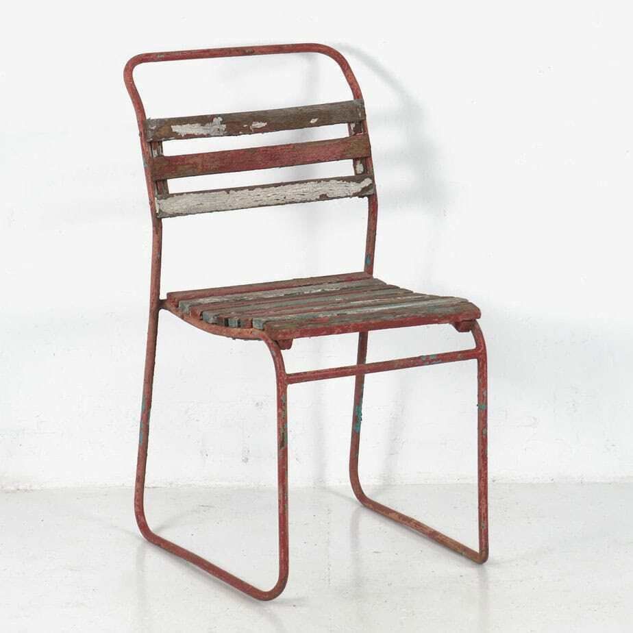608.0 Antique Garden Chairs (C.1900). Set Of 4 Pieces #6 photo
