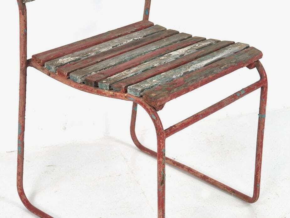 photo vinterior Antique Garden Chairs (C.1900). Set Of 4 Pieces #6