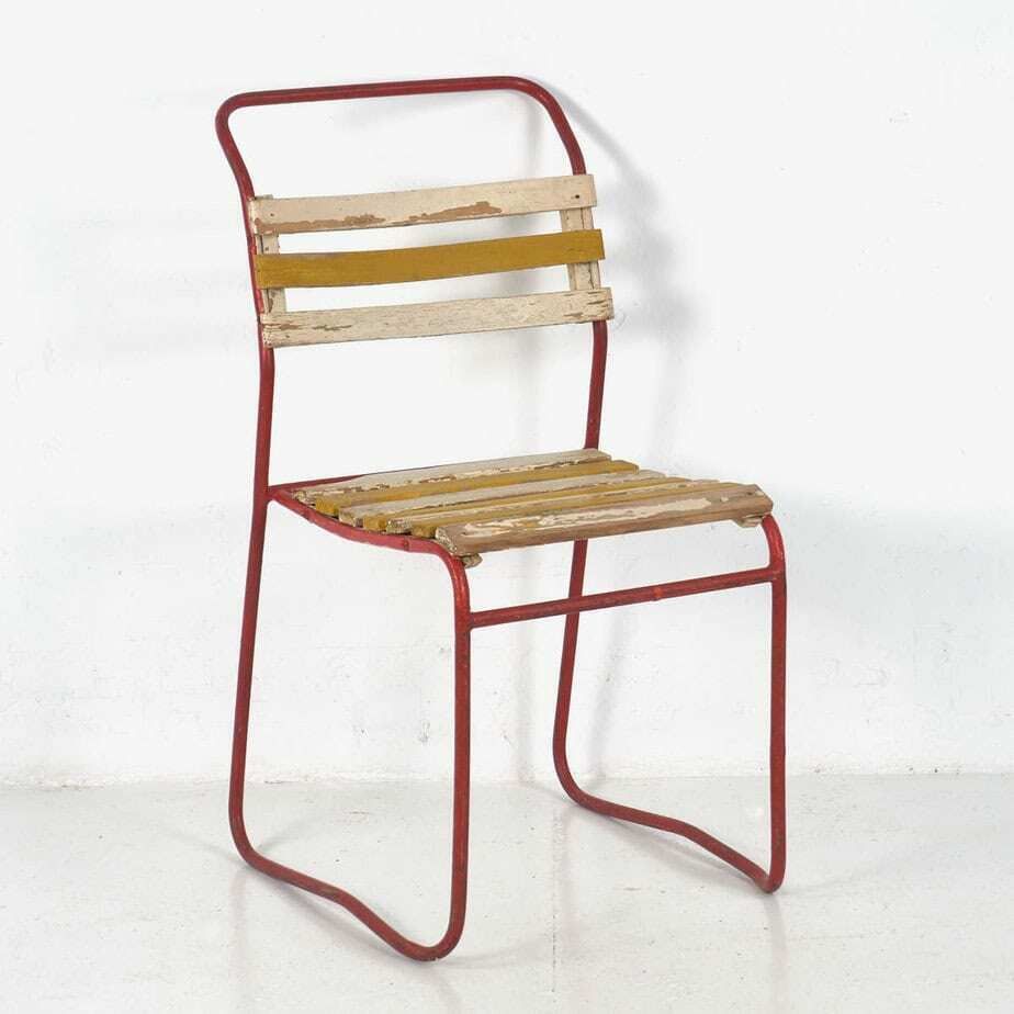 photo vintage Antique Garden Chairs (C.1900). Set Of 4 Pieces #6