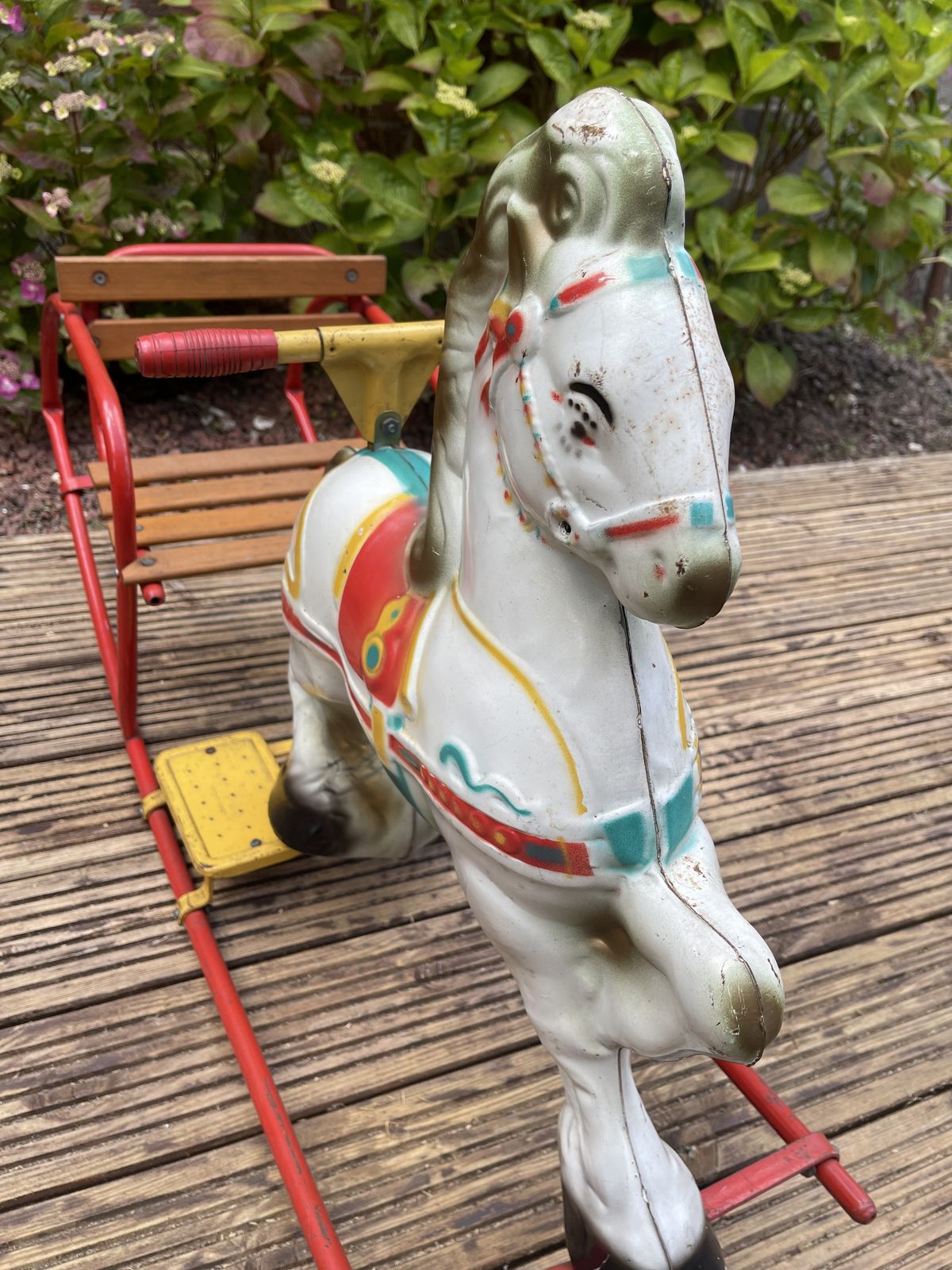English Rocking Horse By Mobo For D. Sebel & Co. Ltd., 1950s photo 249.0
