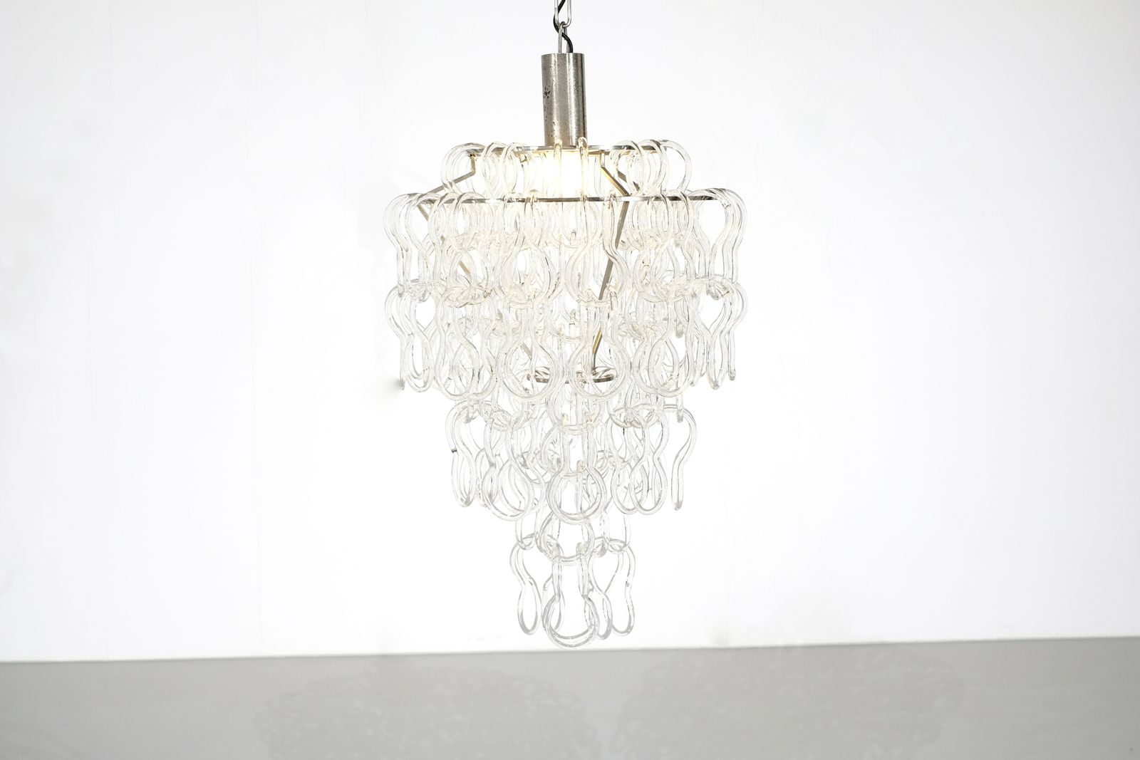 Chandelier Giogali By Angelo Mangiarotti For Vistosi, Italy 1970s. photo furniture