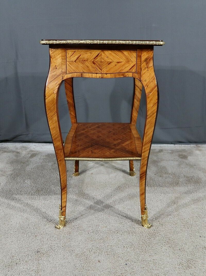 photo for sale Small Living Room Table In Precious Wood, Louis XV Style – 1st Part 19th Century