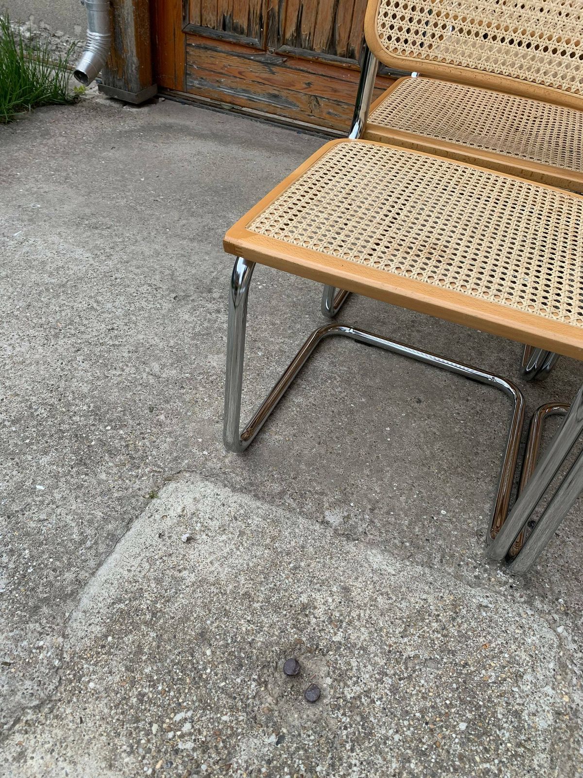 Mid Century Modern Italian Marcel Breuer B32 Cesca Chair, 70s Set Of 6 photo for sale
