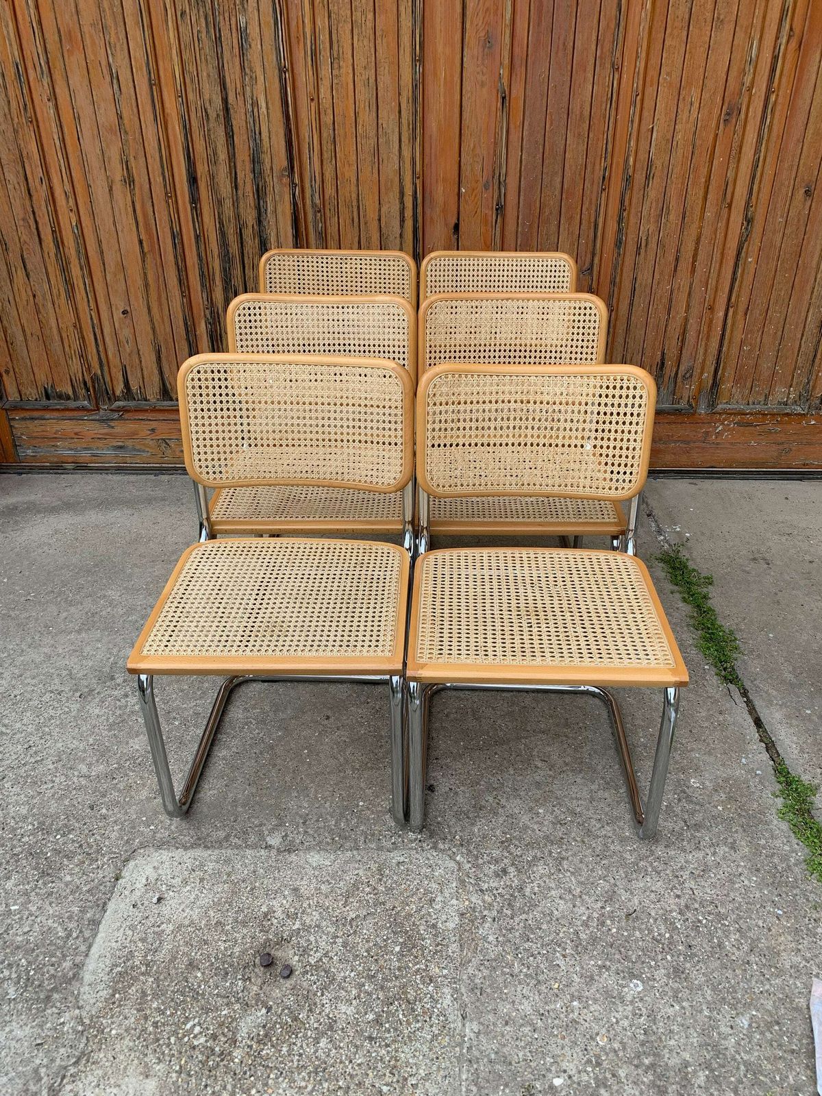 Mid Century Modern Italian Marcel Breuer B32 Cesca Chair, 70s Set Of 6 photo vinterior