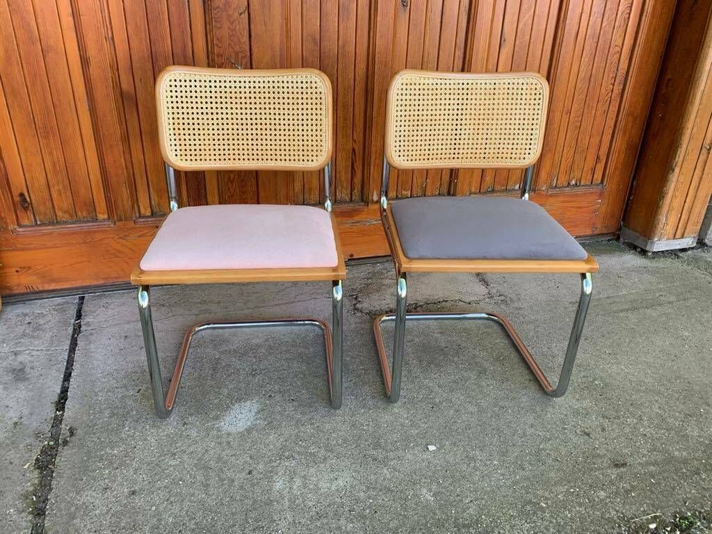 Mid Century Modern Italian Marcel Breuer B32 Cesca Chairs, 70s Set Of 2 photo 890.0