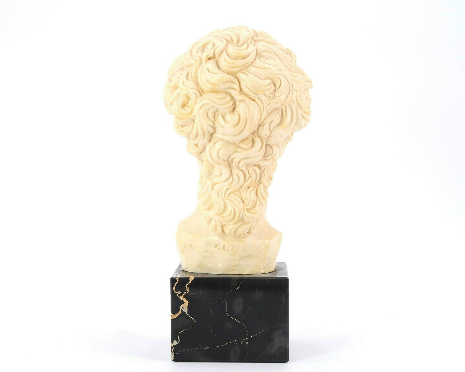 Italian Bust : David, Michelangelo Inspired, 1970s / Marble Base, Man, Art, Antic, Italy photo vinterior