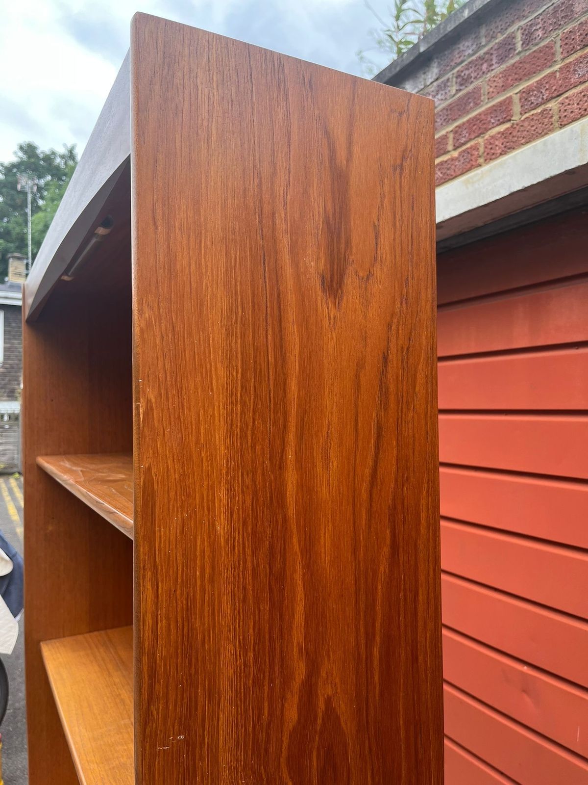 photo for sale Vintage 1970s Nathan Mid Century Teak Bookcase Cabinet