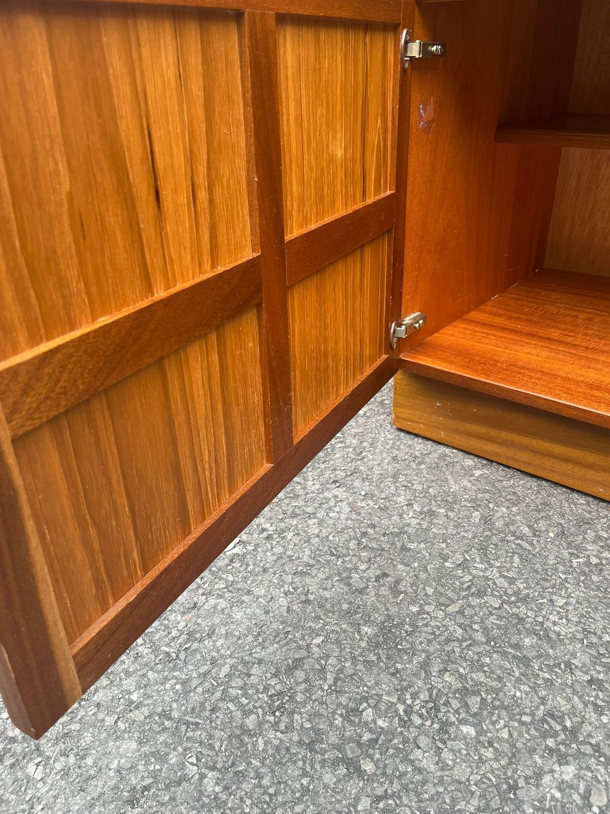 Vintage 1970s Nathan Mid Century Teak Bookcase Cabinet photo vinterior
