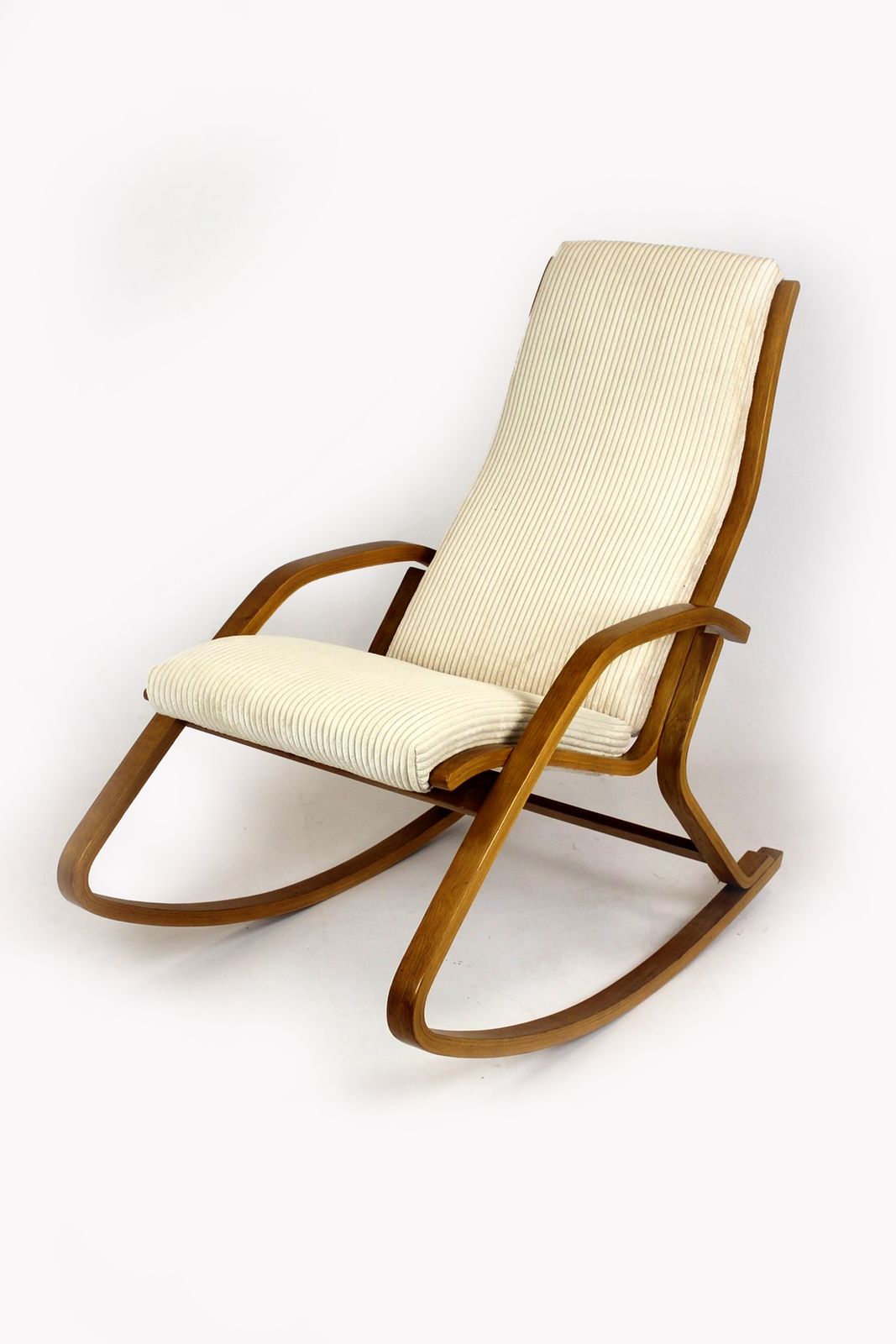 Restored Mid Century Plywood Rocking Chair By Ludvik Volak For Drevopodnik Holesov, 1960s photo furniture