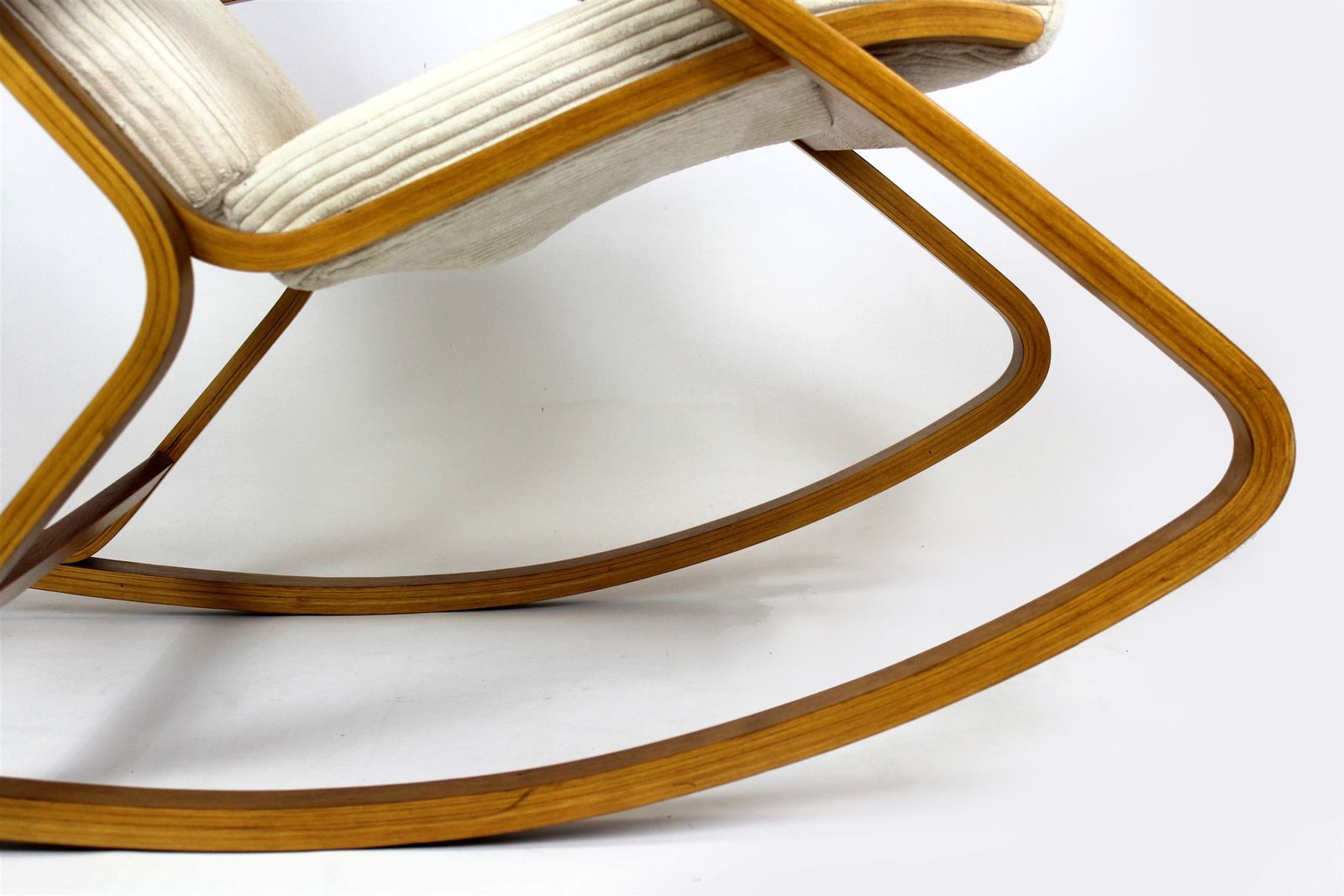 1250.0 Restored Mid Century Plywood Rocking Chair By Ludvik Volak For Drevopodnik Holesov, 1960s photo