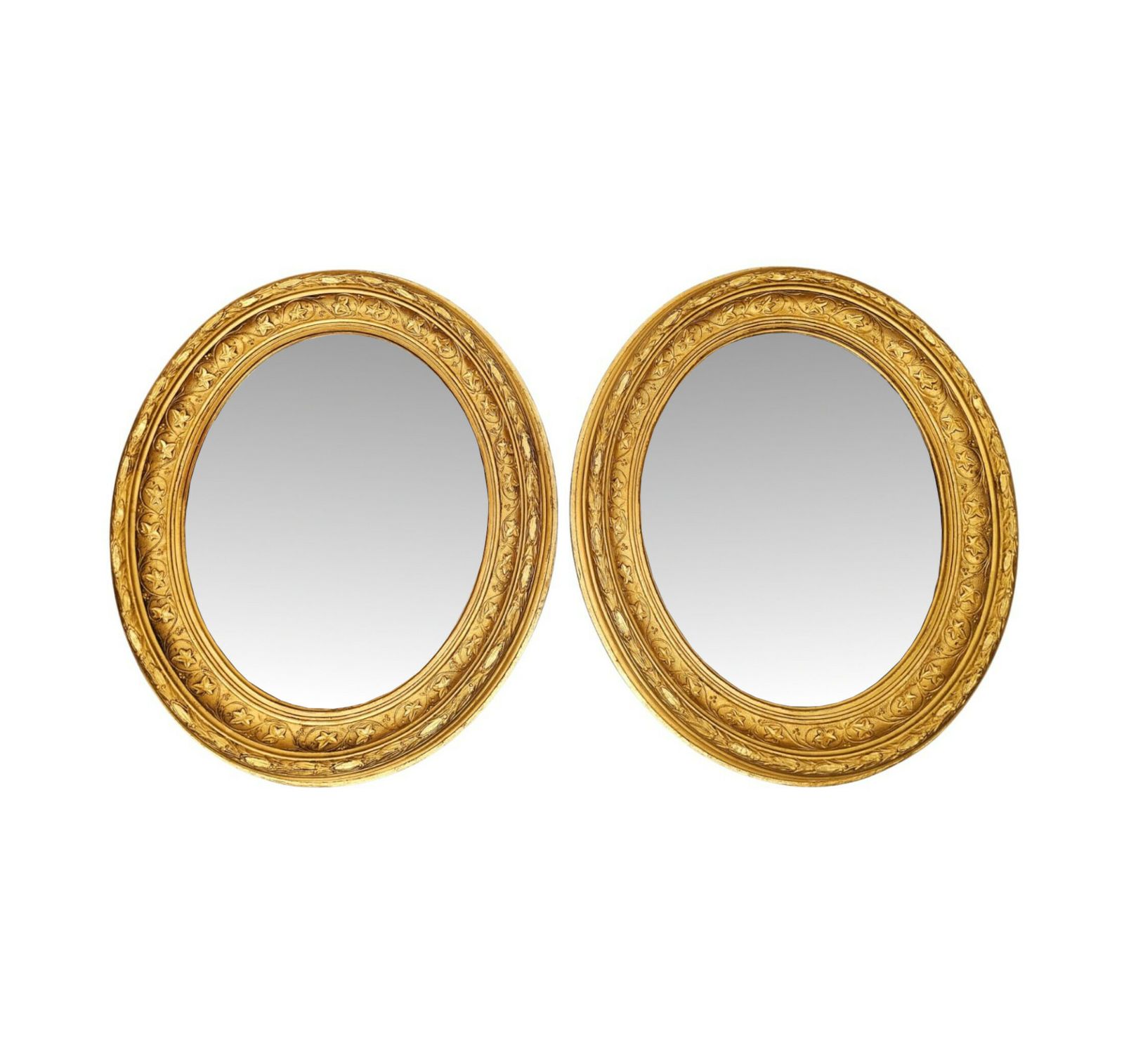 A Very Rare And Fine Pair Of 19th Century Giltwood Mirrors photo Home Decor