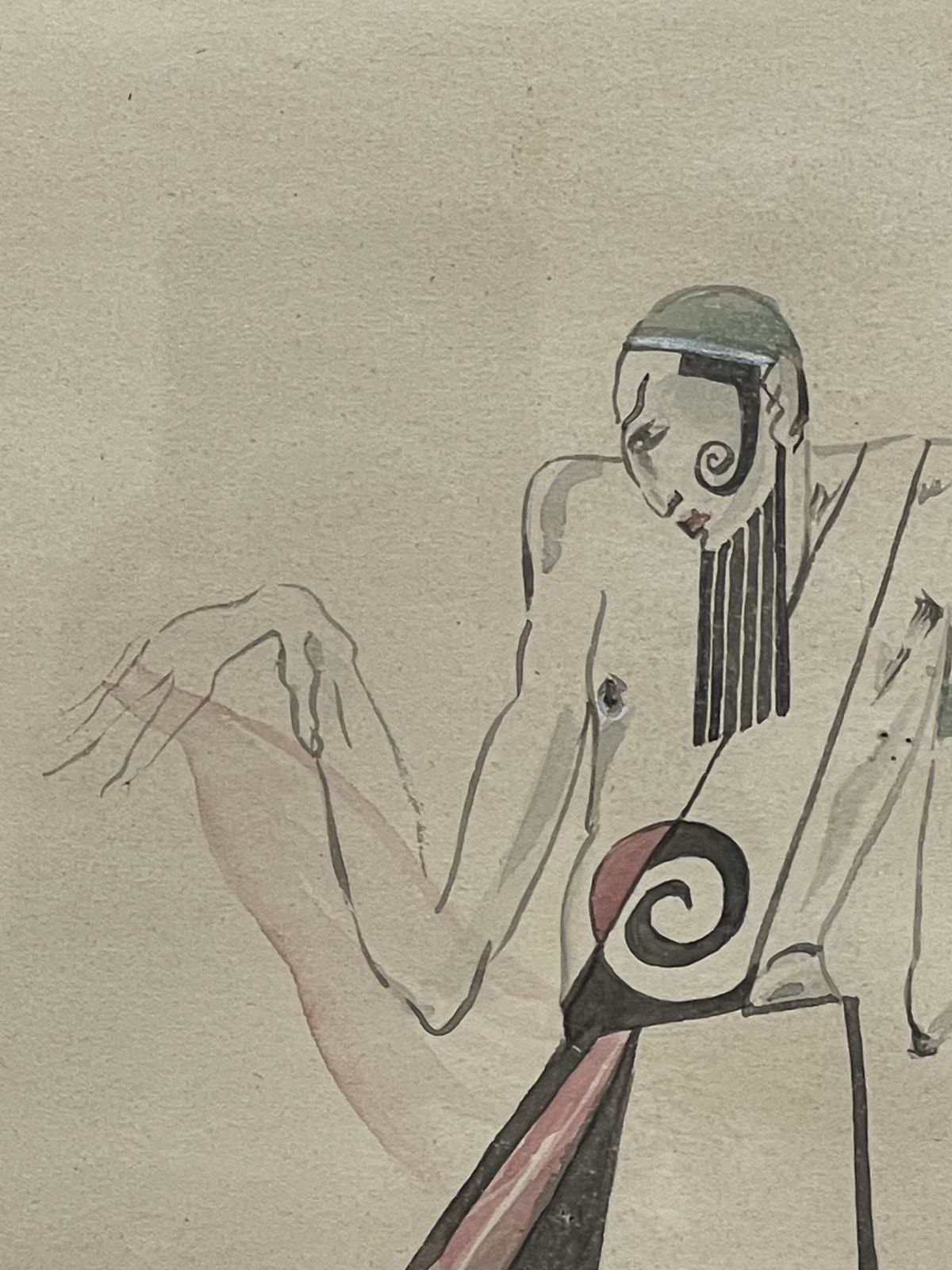 Pair Of Costume In Drawing And Watercolor, Peter Stepanovic Galadzev (1900 1971) photo 5223.0