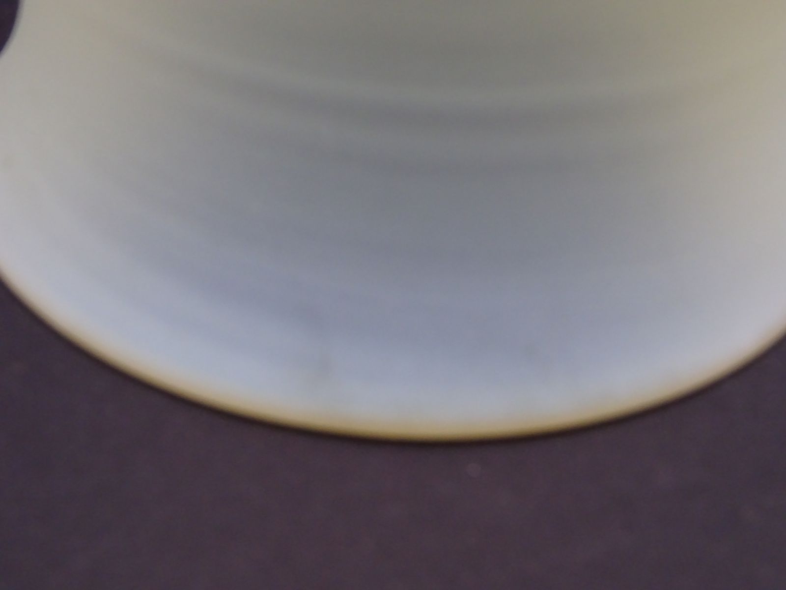 Late 1800/Early 1900s Frosted Uranium Glass Light Shade photo vintage