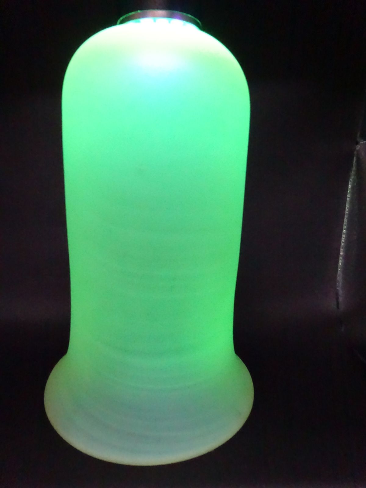photo for sale Late 1800/Early 1900s Frosted Uranium Glass Light Shade