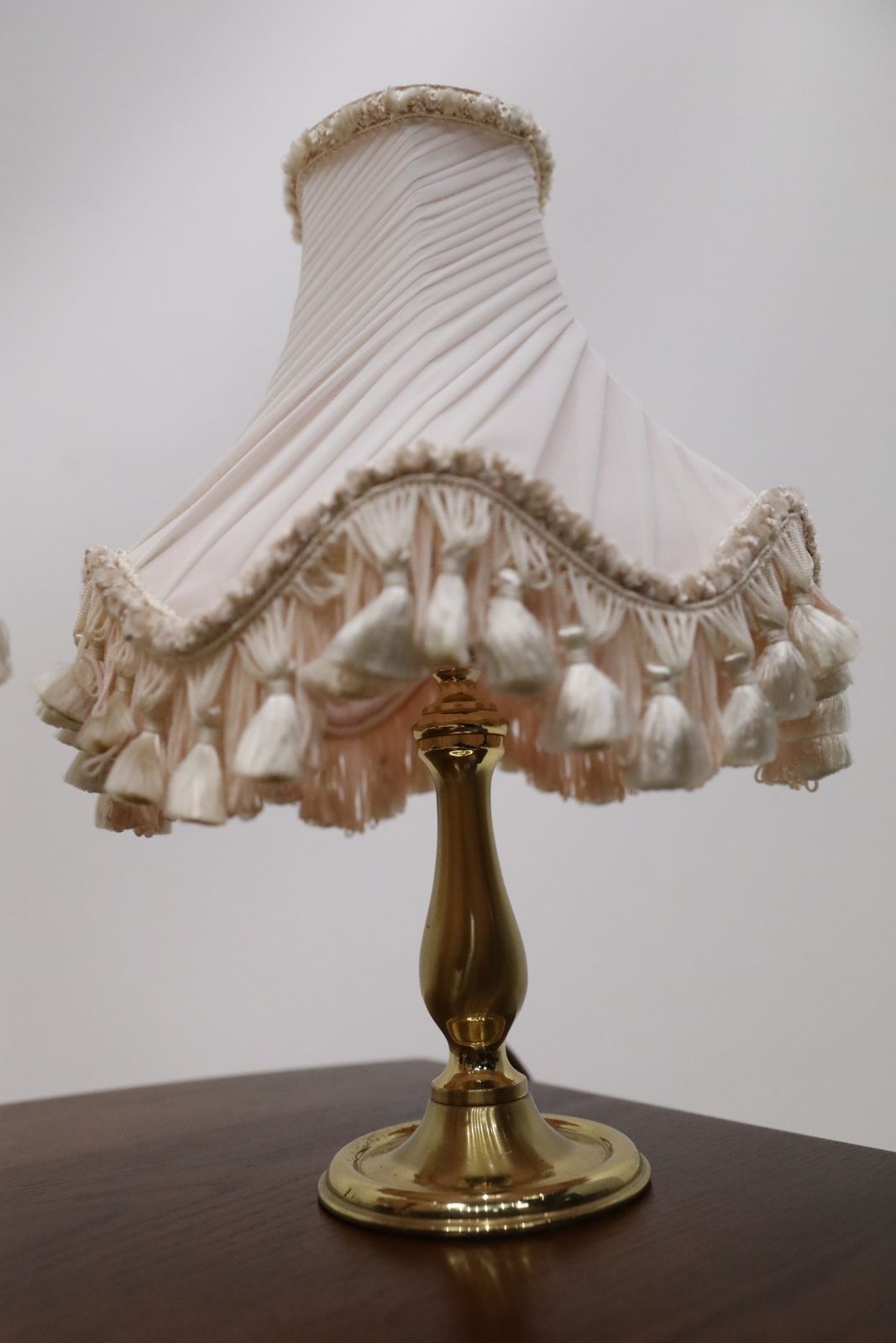 photo for sale 3 Vintage Brass Lamps Chintzy Shades 1 Larger & 2 Smaller Matching Free Delivery