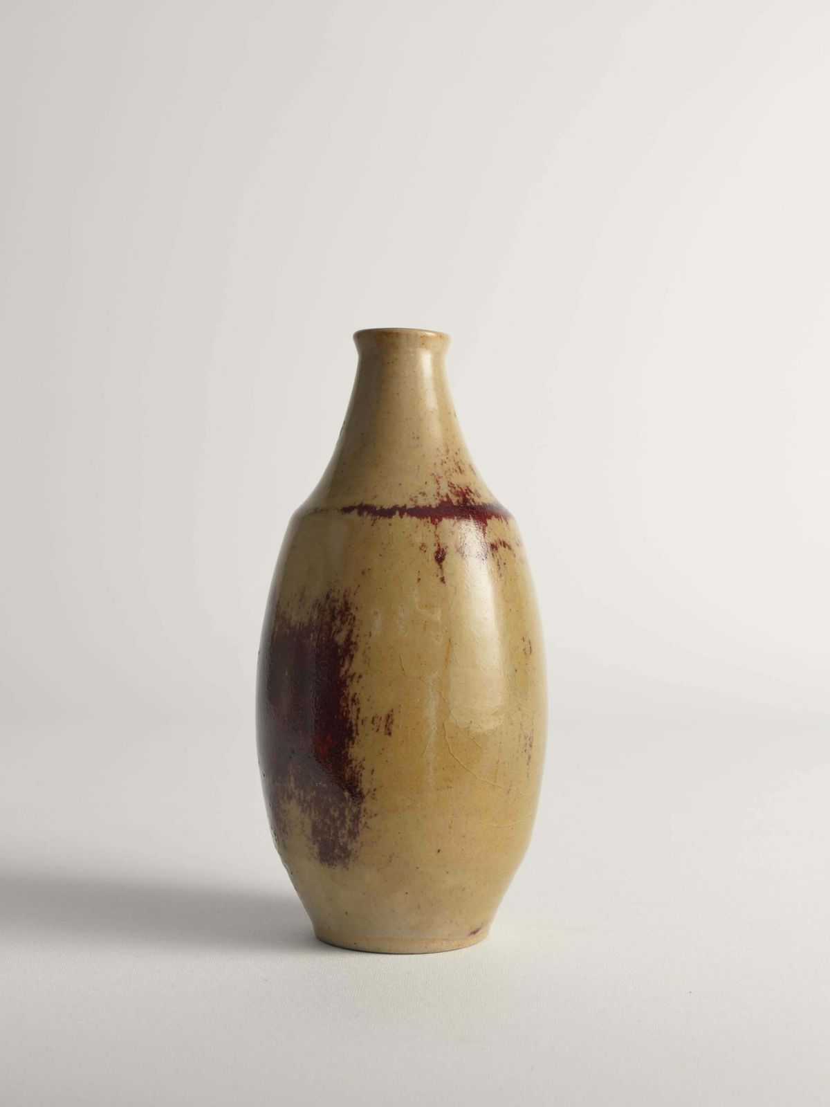 Unique Oxblood Glazed Stoneware Pieces, By Henning Nilsson, Set Of 3 photo for sale