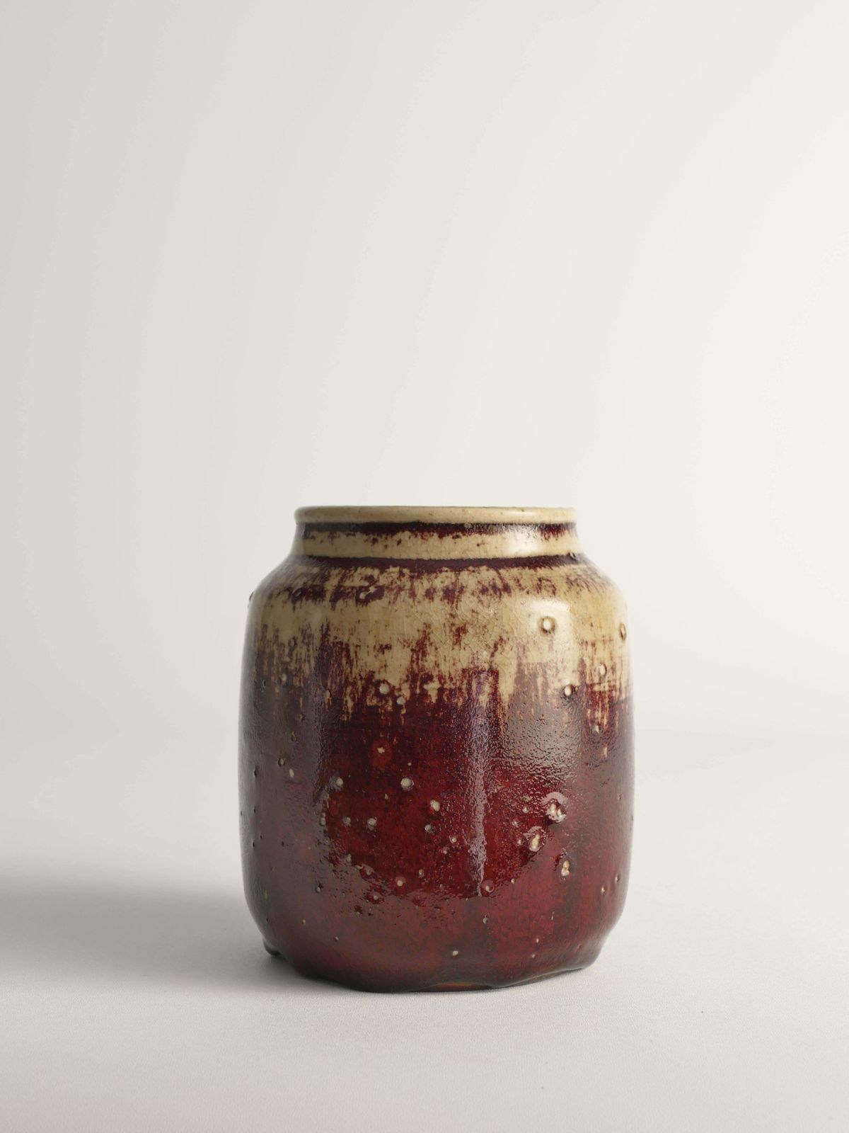Unique Oxblood Glazed Stoneware Pieces, By Henning Nilsson, Set Of 3 photo buy