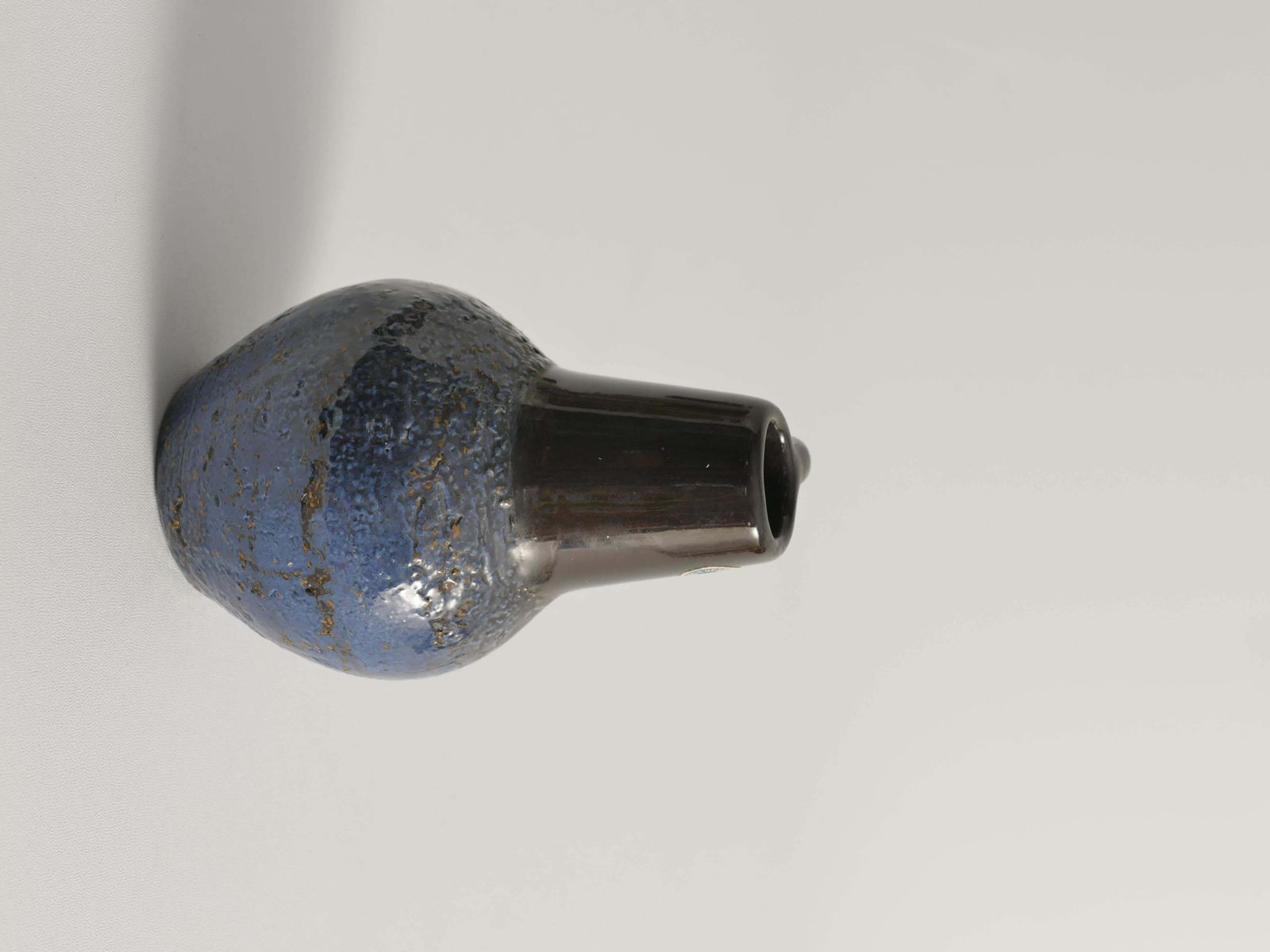 Scandinavian Modern Blue Ceramic Vase, Ingrid Atterberg For Upsala Ekeby, 1960s photo Home Decor