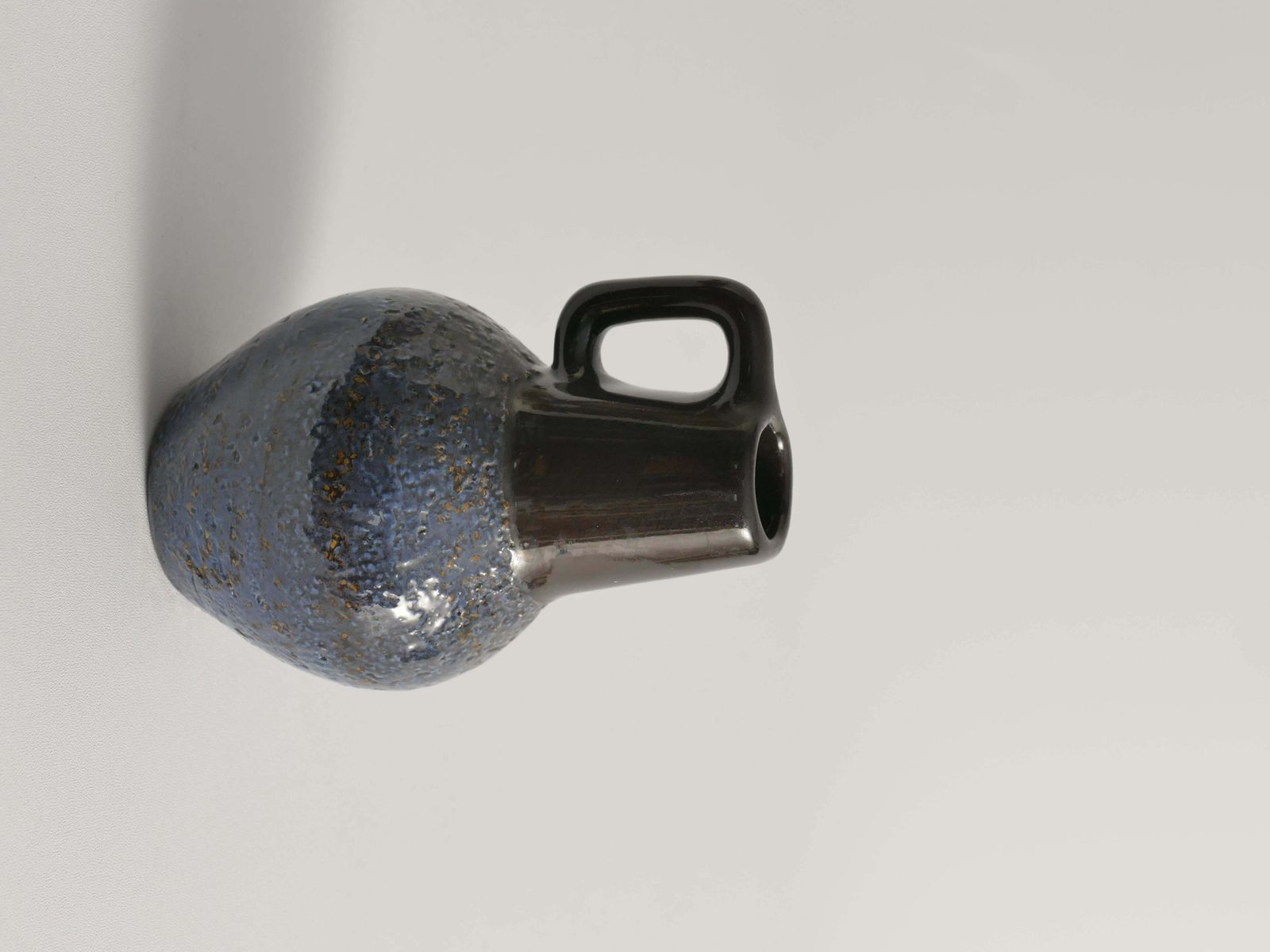 Scandinavian Modern Blue Ceramic Vase, Ingrid Atterberg For Upsala Ekeby, 1960s photo buy