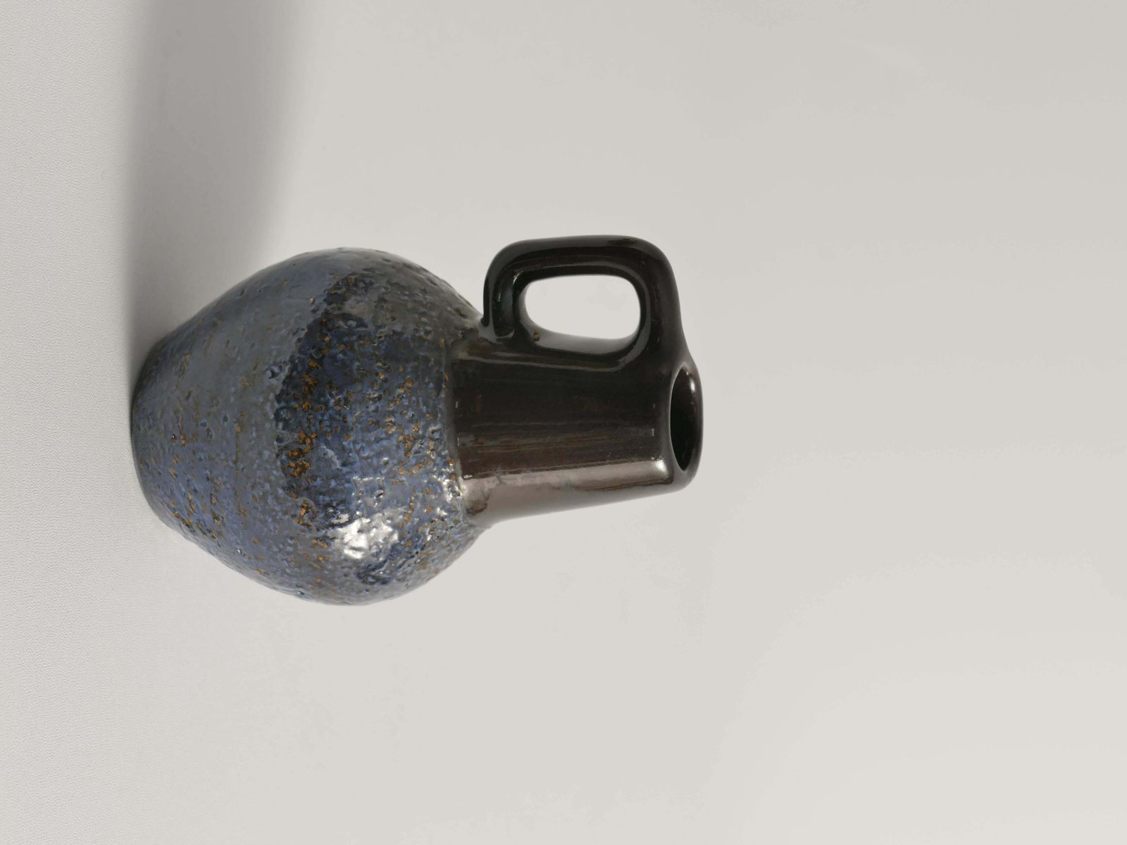 Scandinavian Modern Blue Ceramic Vase, Ingrid Atterberg For Upsala Ekeby, 1960s photo vintage