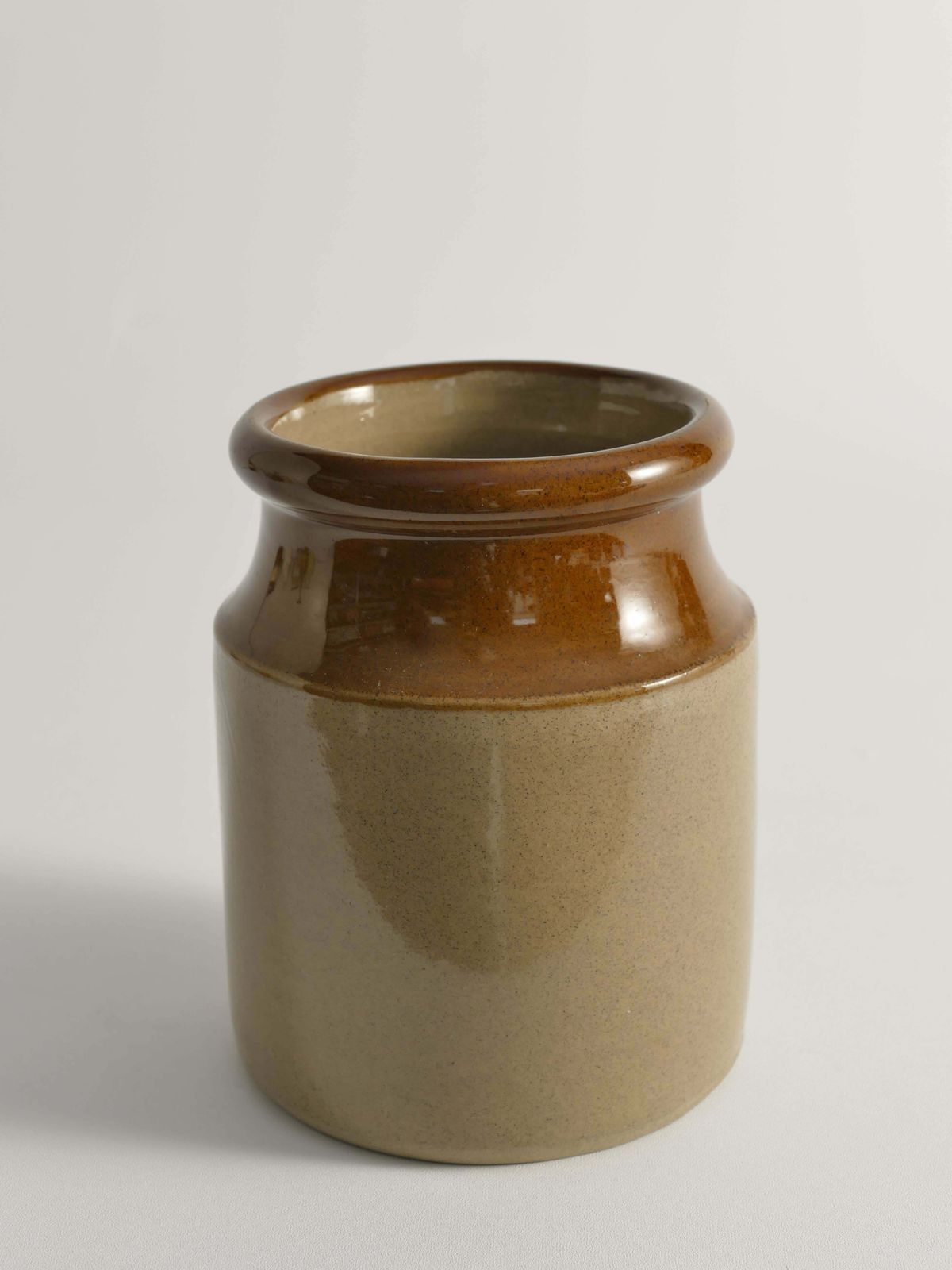 English Farmhouse Stoneware Jar By Moira, England, Late 20th Century photo Home Decor