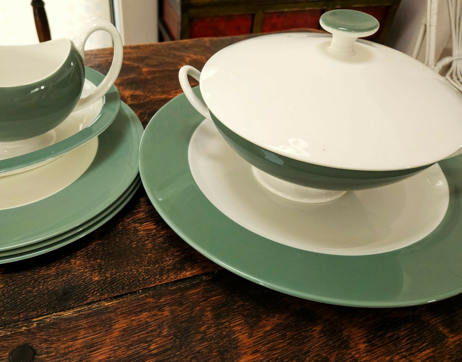 Wedgwood Asia Green Fine Bone China Tureen