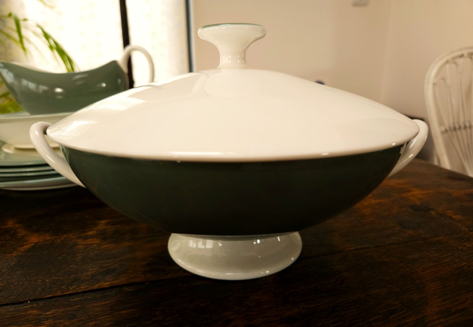 Wedgwood Asia Green Fine Bone China Tureen photo furniture