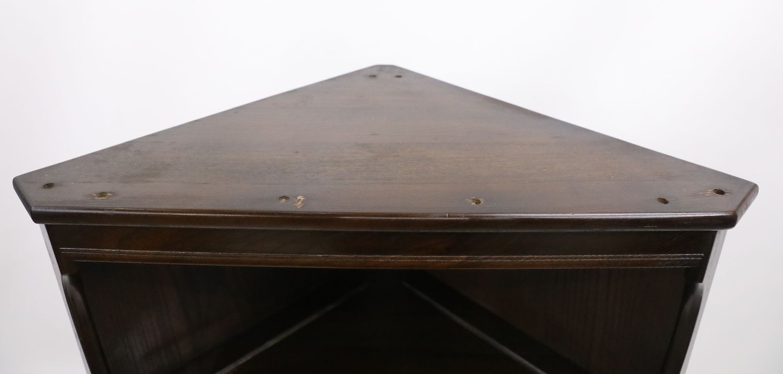 photo buy Genuine Ercol Mural Corner Cabinet With Shelves Free Uk Delivery