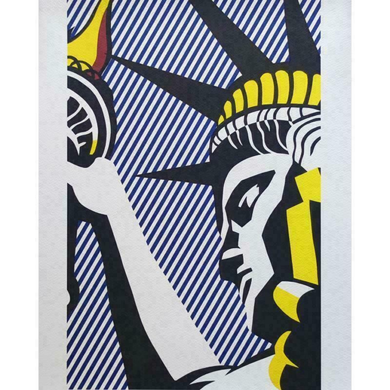 1980s Original Roy Lichtenstein "I Love Liberty" Limited Edition Lithograph photo furniture