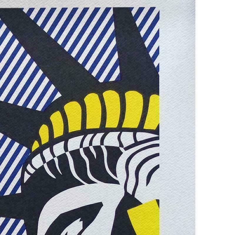 1980s Original Roy Lichtenstein "I Love Liberty" Limited Edition Lithograph photo vintage