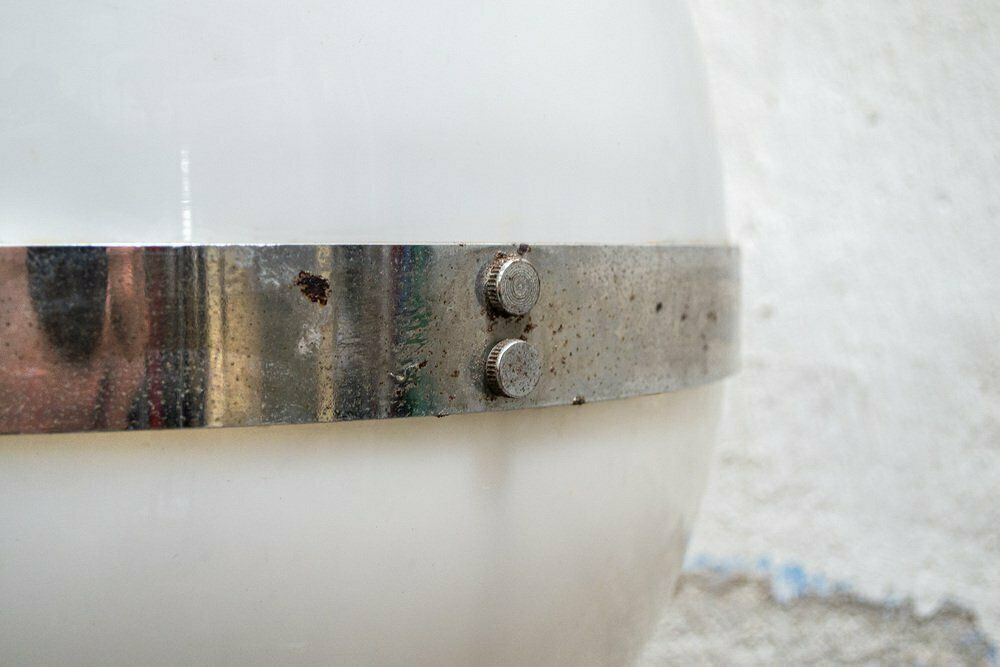 Space Age Pendant Lamp In Acrylic Glass And Chromed Metal, Italy, 1960s photo 629.0
