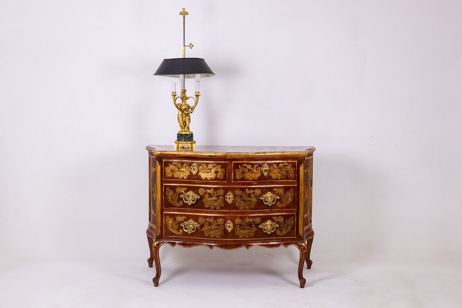 Venetian Louis XV Style Chest Of Drawers. 1950s. Ls5492709h photo for sale
