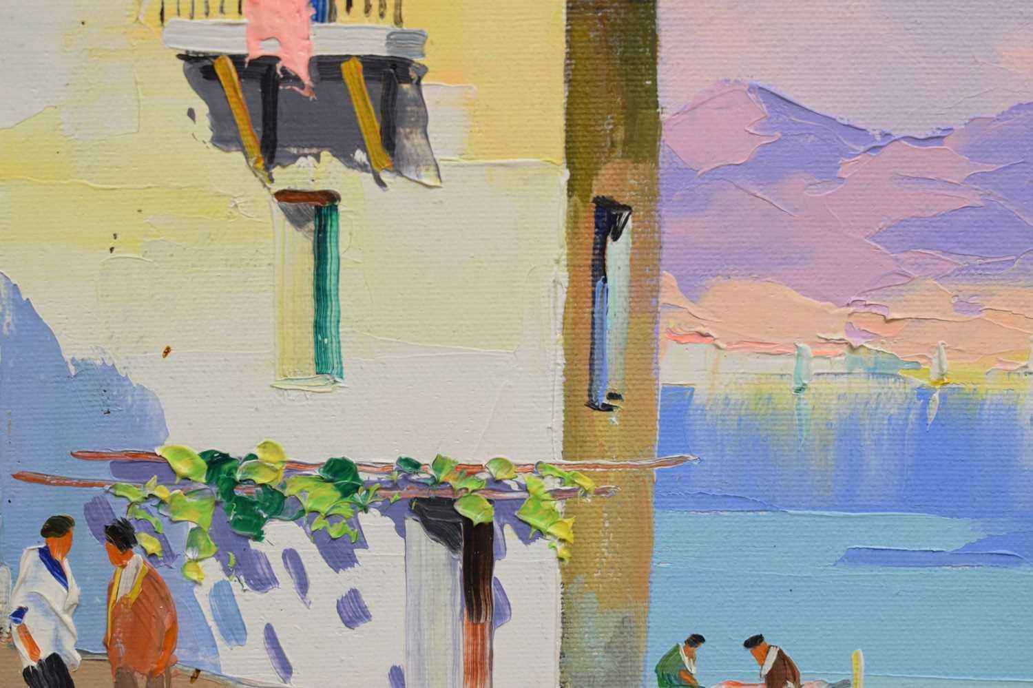 Cecil Rochfort D'oyly John (British, 1906–1993)   Oil On Canvas   'Santa Margarita' photo vintage