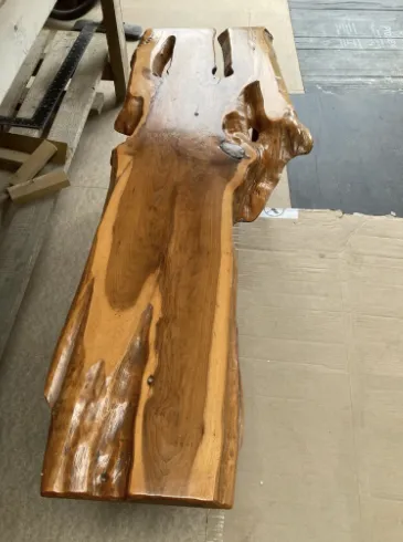 Reynolds Of Ludlow Yew Burl Live Edge Coffee Table 60s 70s Vintage Mid Century photo vinterior