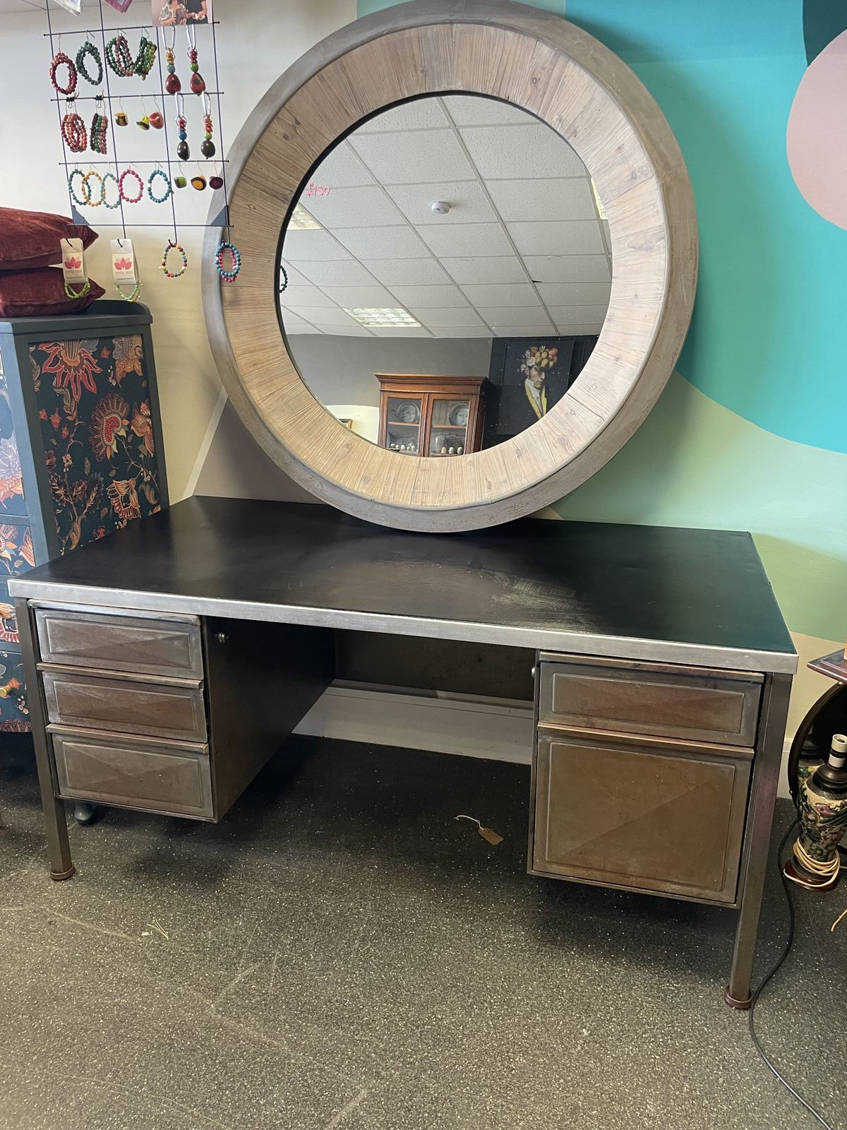 Industrial Steel Desk,