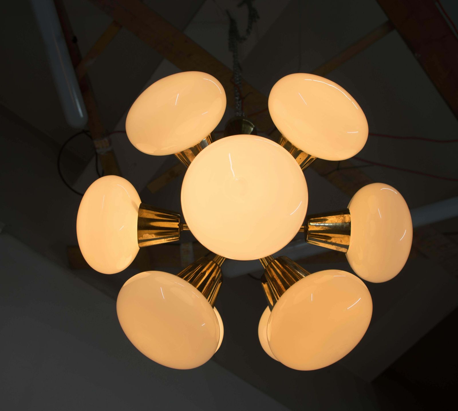photo for sale Set Of Two Sputnik Chandeliers By Kamenicky Senov, 1970s