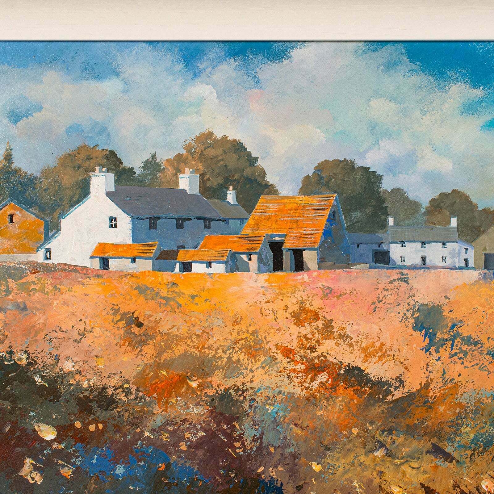 Contemporary Framed Landscape Painting, English, Acrylics, Signed, Nick Potter photo Art
