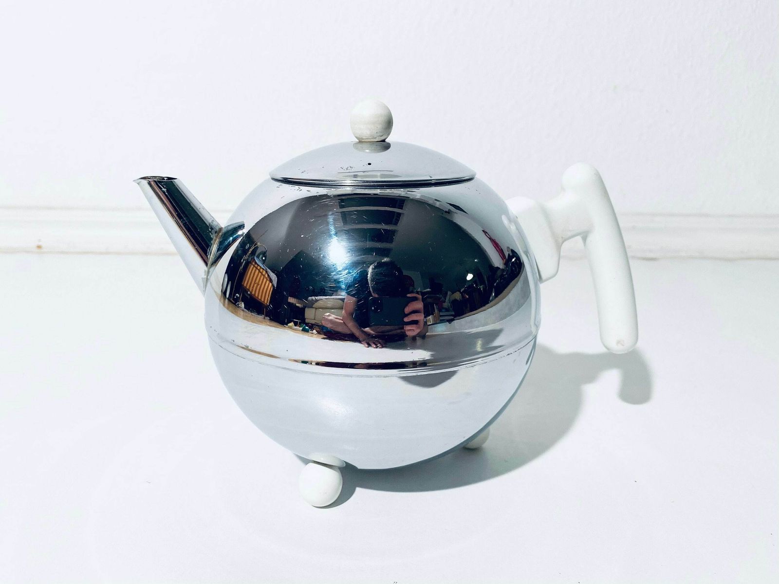 Bredemeijer Duet Bella Silver Tea Pot Hilversum Holland / Classic Vintage Decor photo Home Decor