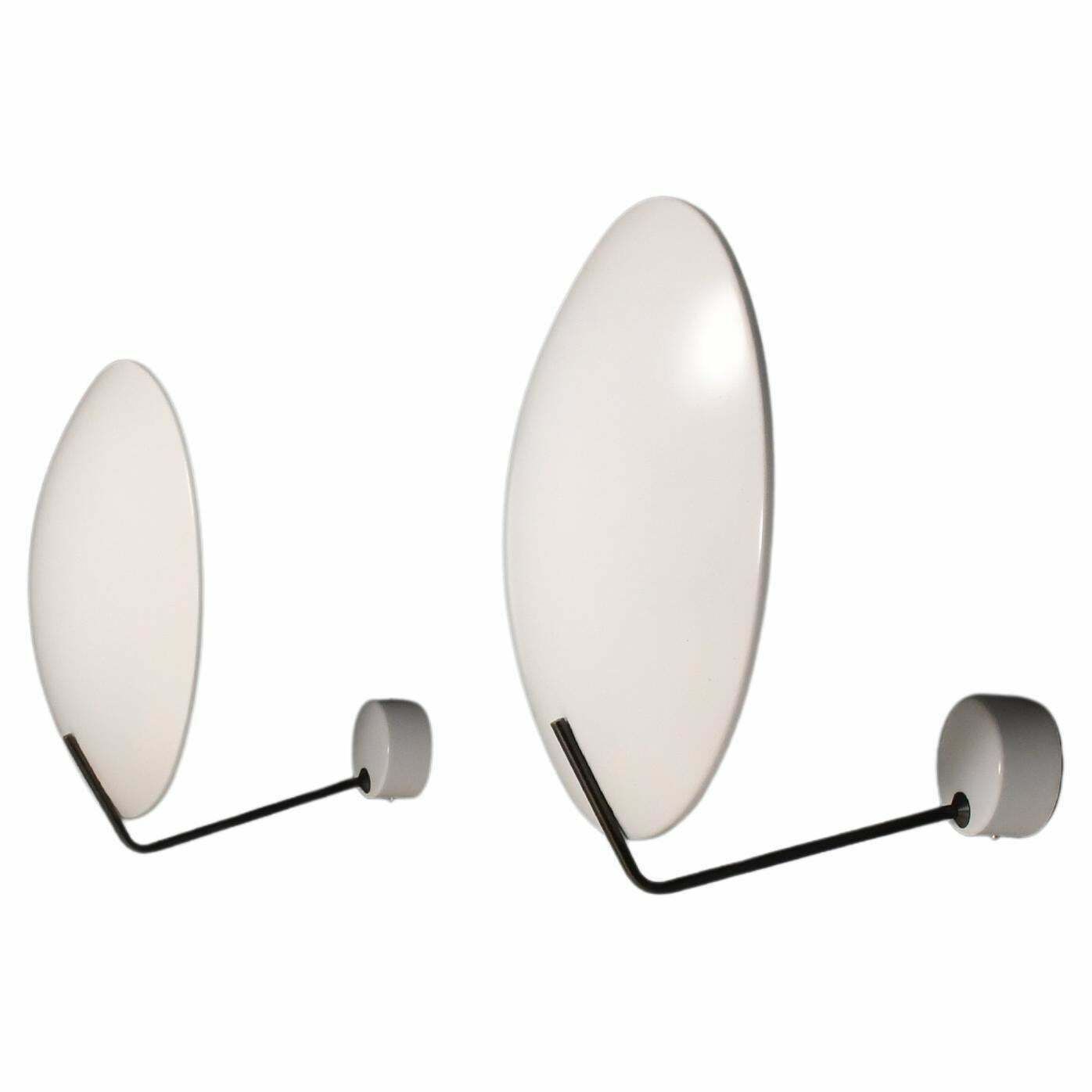 Set Of Two Metal Stilnovo Mod. 232 Sconces Designed By Bruno Gatta, Italy 1962